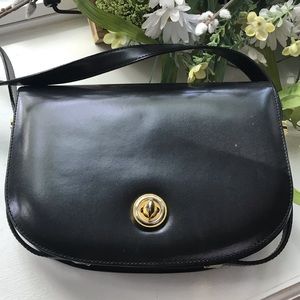 Italian Black Leather Bag